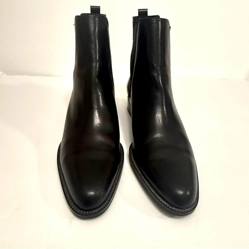 Ralph Lauren ‘Jadine’ dressy Black Leather Women Booties Size 8b